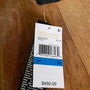 Micheal Kors scuba style leather jacket NWTO